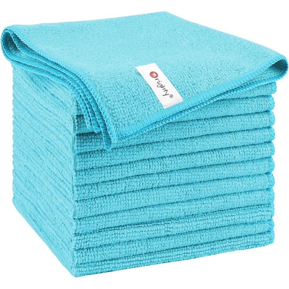 Microfiber Cleaning Cloth 12 Pack Highly Absorbent Towels for Cars Lint Free