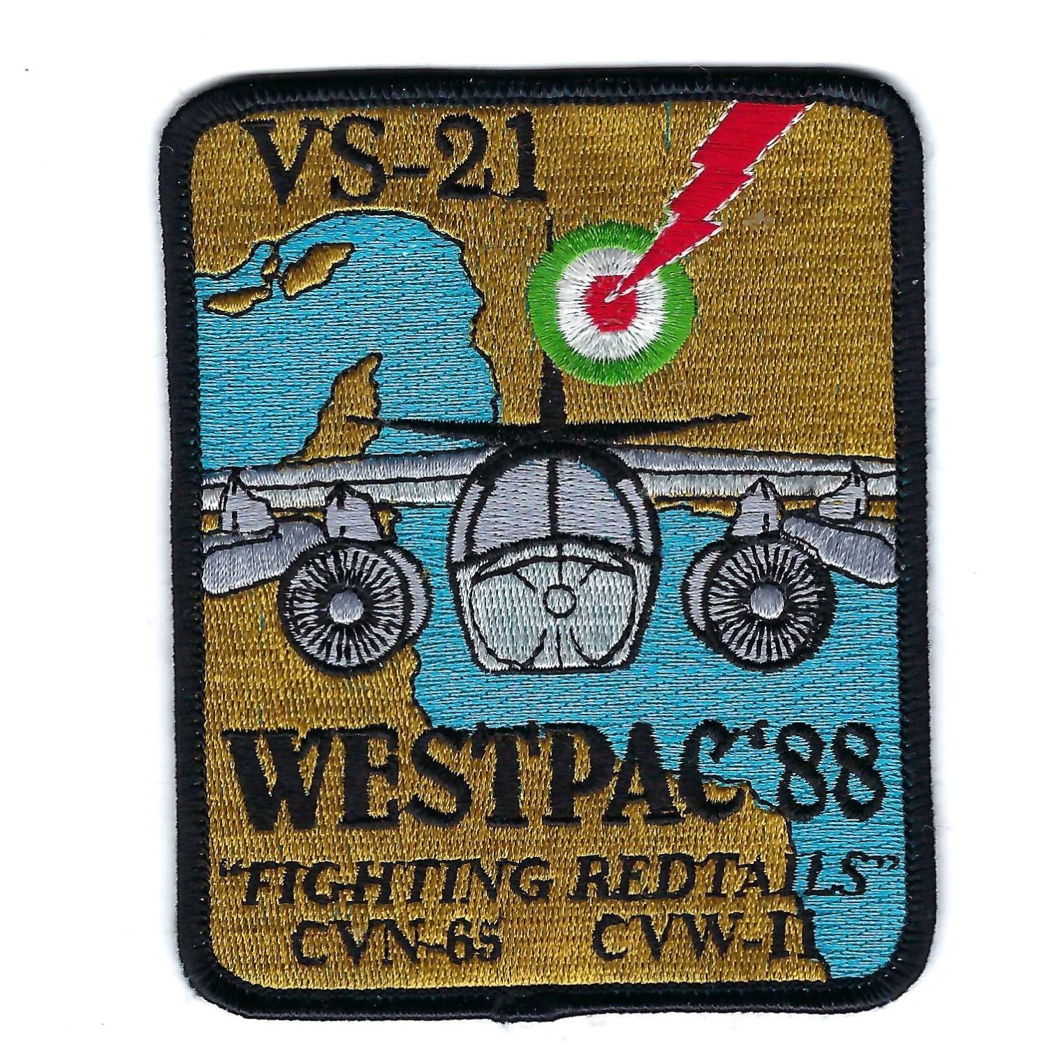 80's  VS-21 'FIGHTING REDTAILS' WESTPAC '88  patch