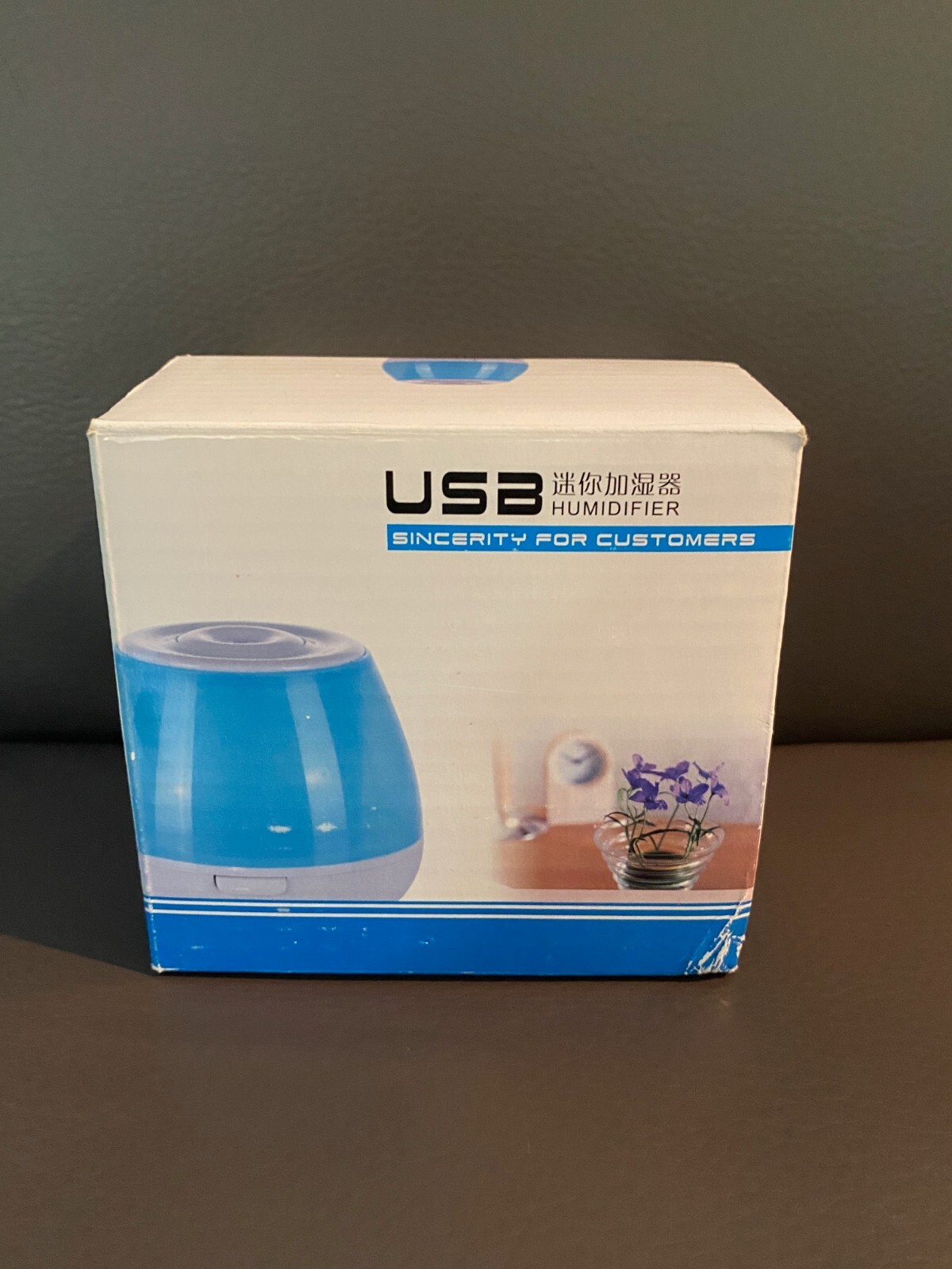 Mini Desktop USB Humidifier with Sounds - Lights - Aroma Diffuser