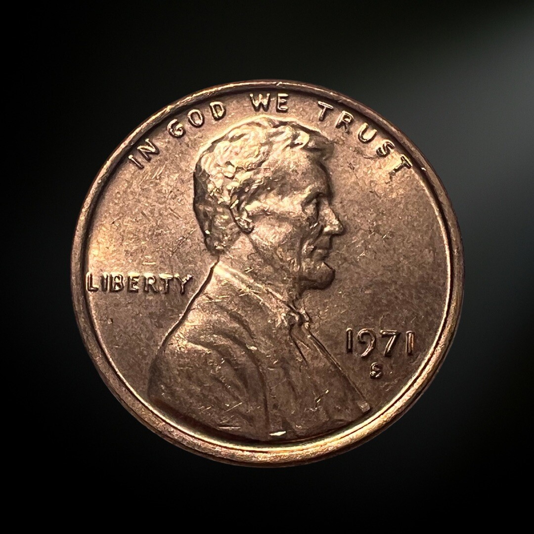 1971-S Lincoln Memorial Penny BU RED Brilliant Uncirculated San Francisco