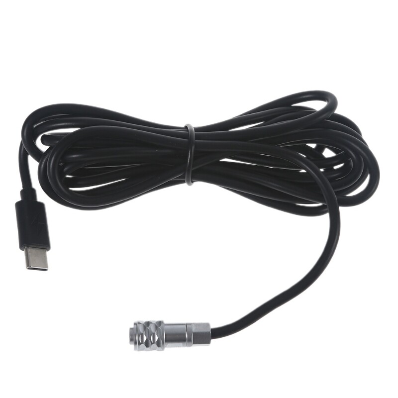 High Efficiency USB C Type-C PD to WEIPU Two Pin Power Cable for BMPCC ( 4K, 6K）