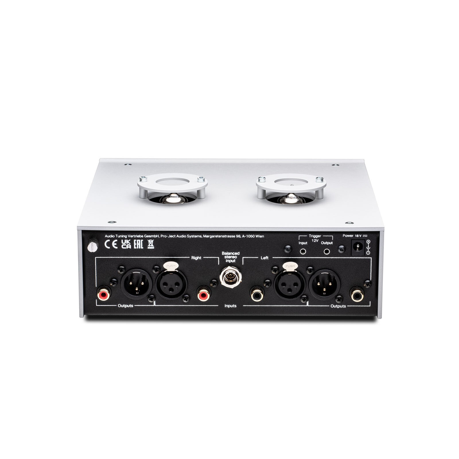 Pro-Ject Tube Box DS3 B True Balanced Phono Preamplifier Silver