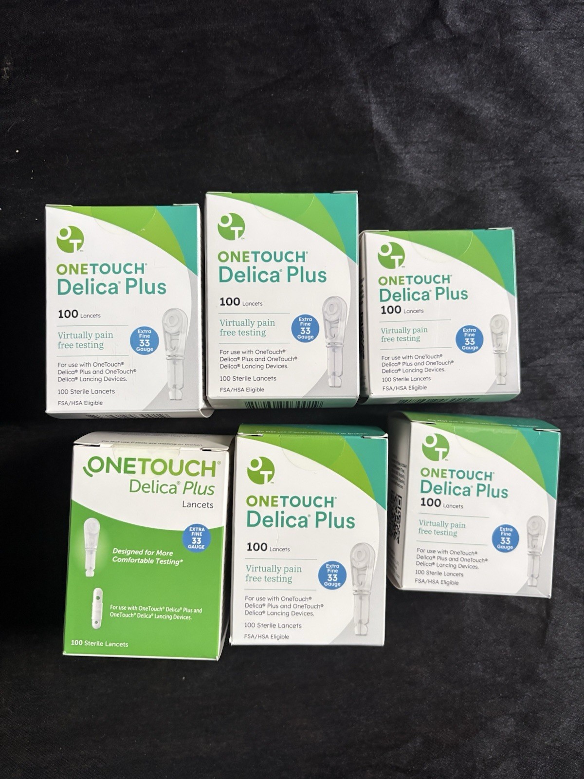 600 ONE TOUCH DELICA PLUS 33 GAUGE 6 Boxes