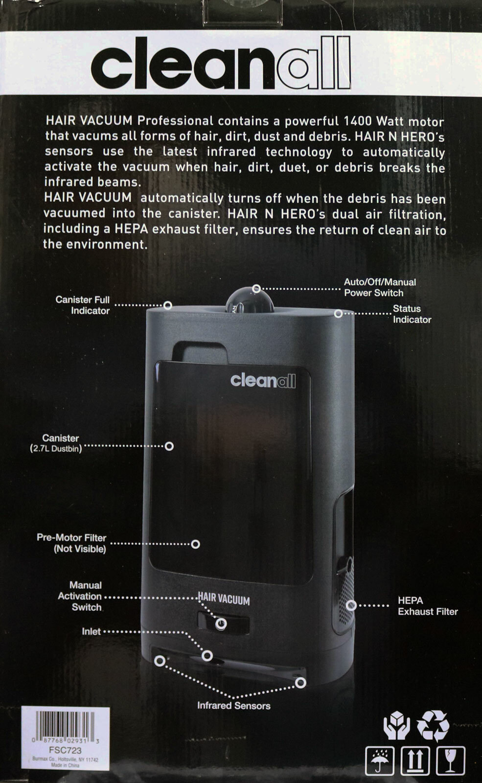 Automatic Hair Vacuum Cleaner by Cleanall