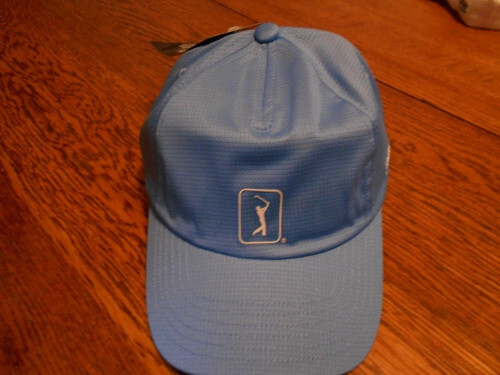 PGA Tour Airflux Mesh Adjustable Golf Hat Cap Lt Blue NEW w/tag  FREE SHIPPING
