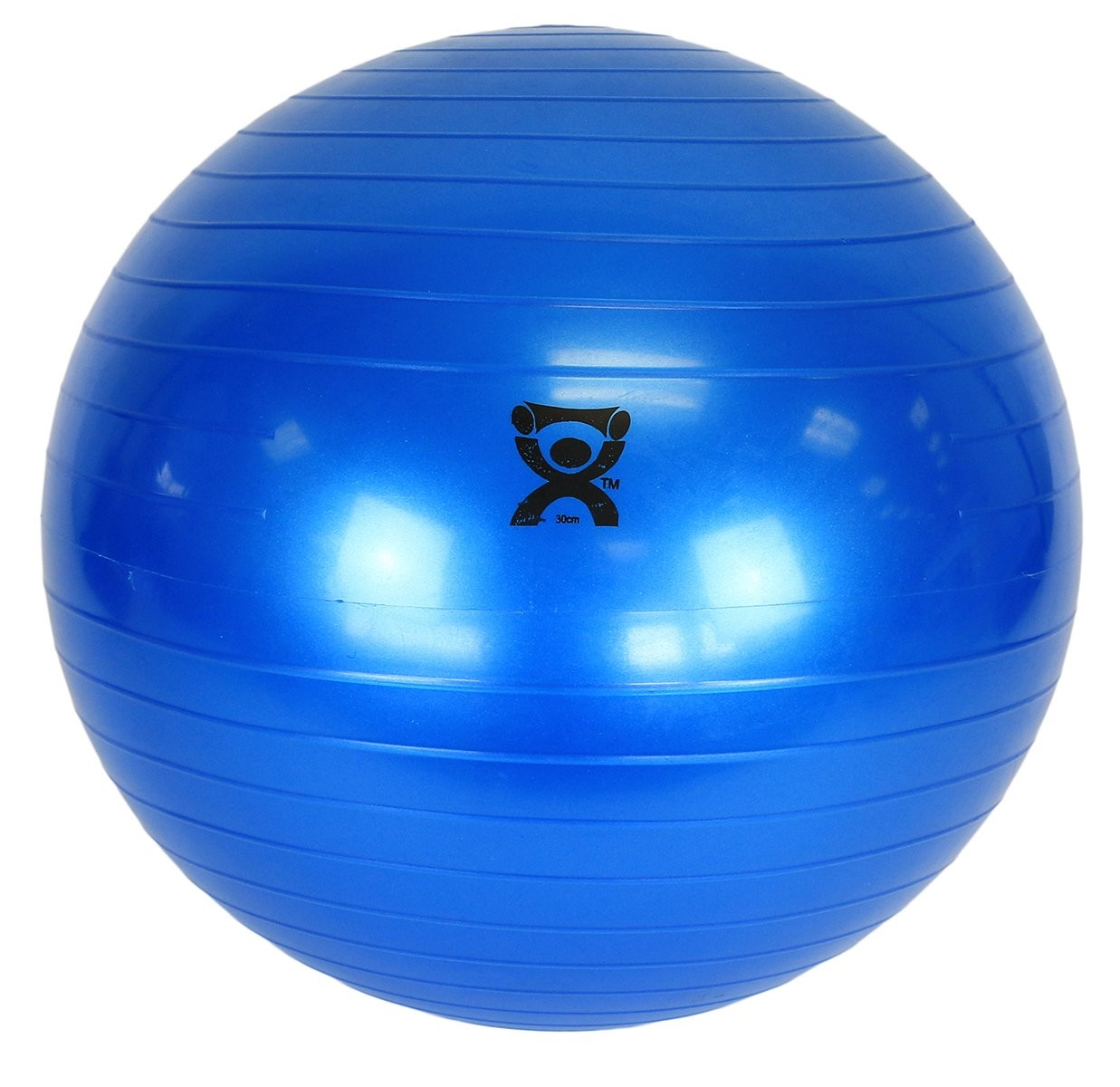 CanDo Inflatable Exercise Ball - Blue 11.8", Durable Extra Thick Non-Slip Sta...
