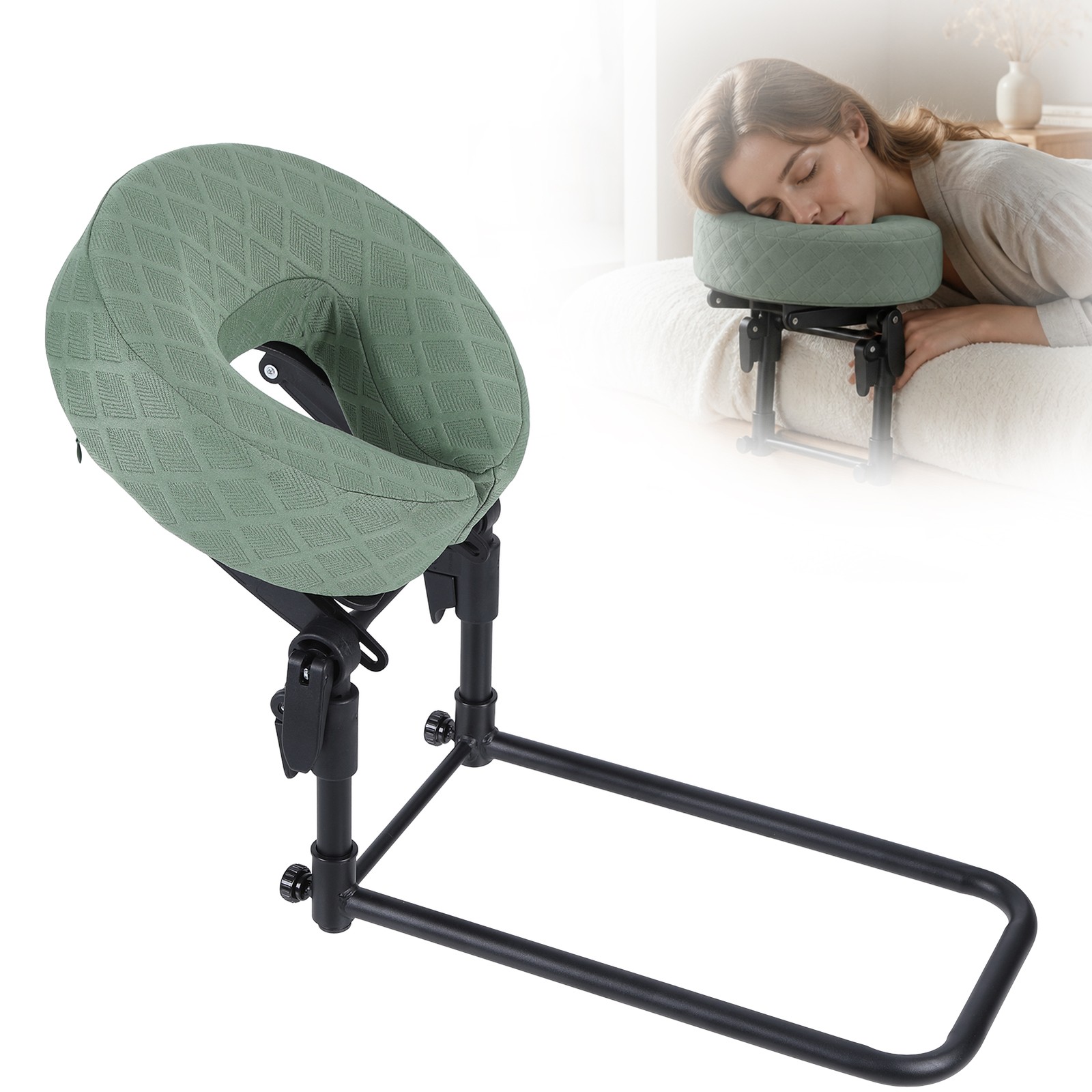 Massage Headrest for Bed, Massage Home Mattress Top Massage Kit, Adjustable Head