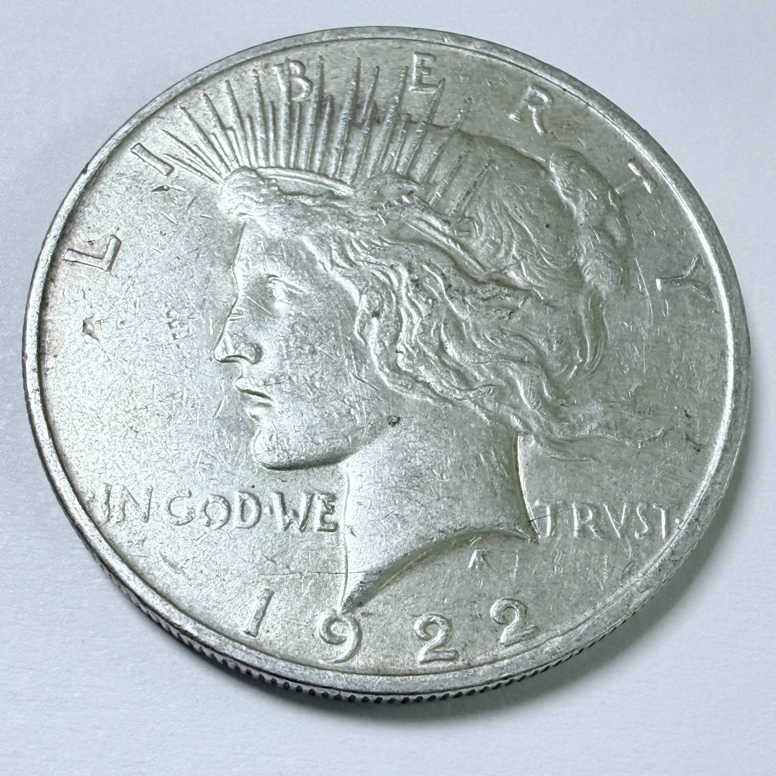 1922-D PEACE SILVER DOLLAR - 90% SILVER - EXTRA FINE DETAILS - FREE SHIP #9657