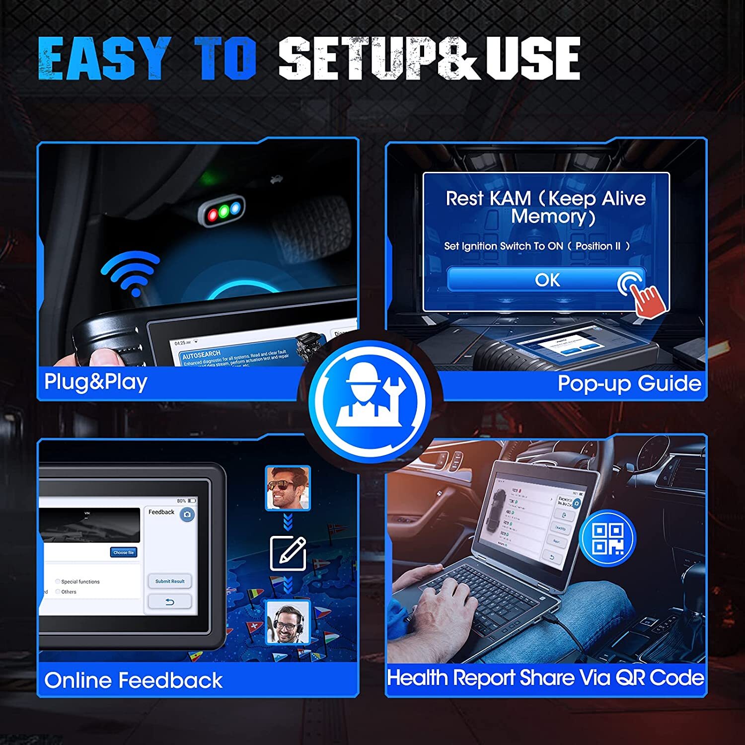 TOPDON 2025 Pro FULL System Car Diagnostic Tools Wireless Automotive Scanner