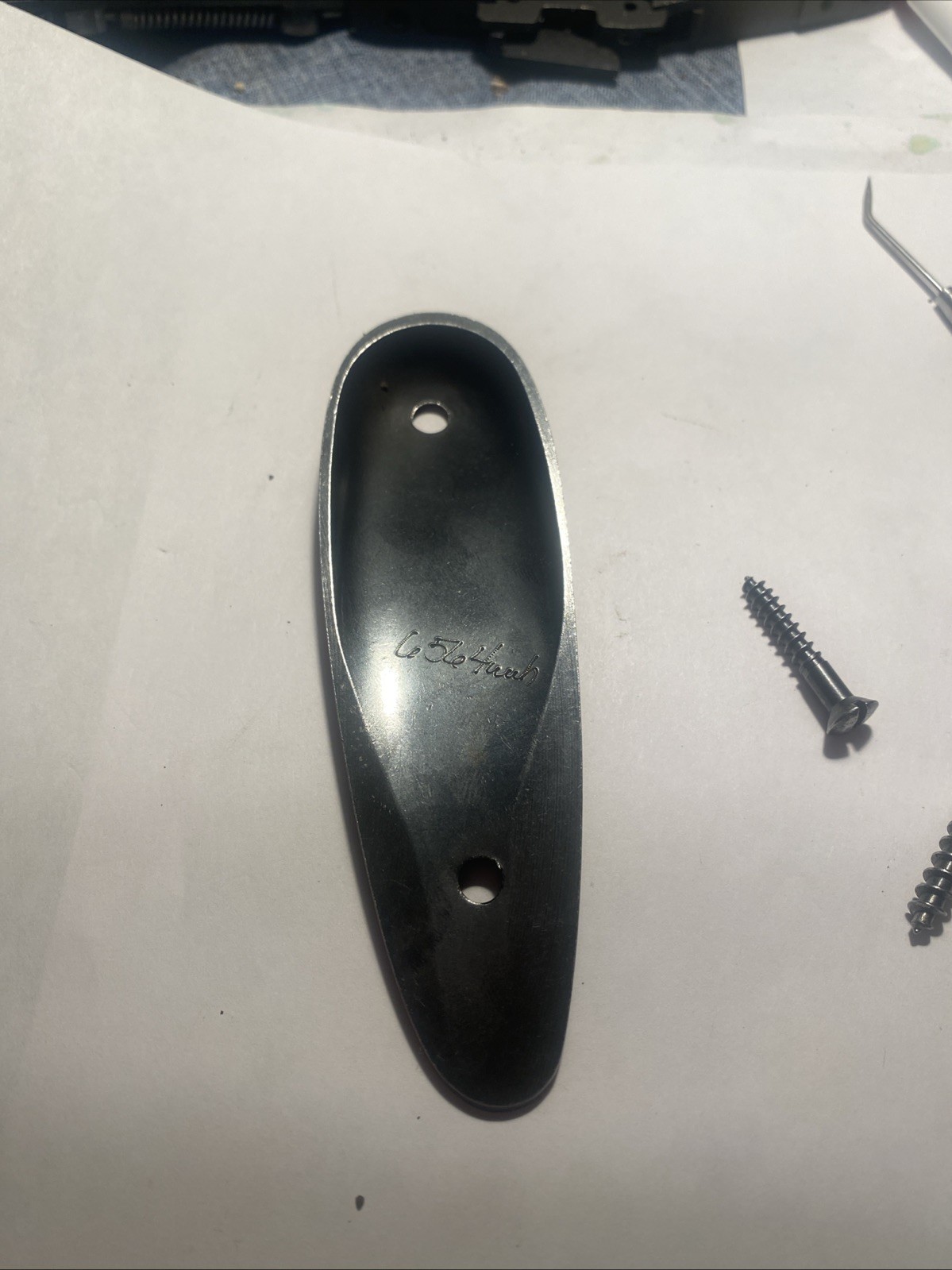 Thompson Center Renegade Muzzleloader Metal Butt Plate With Screws