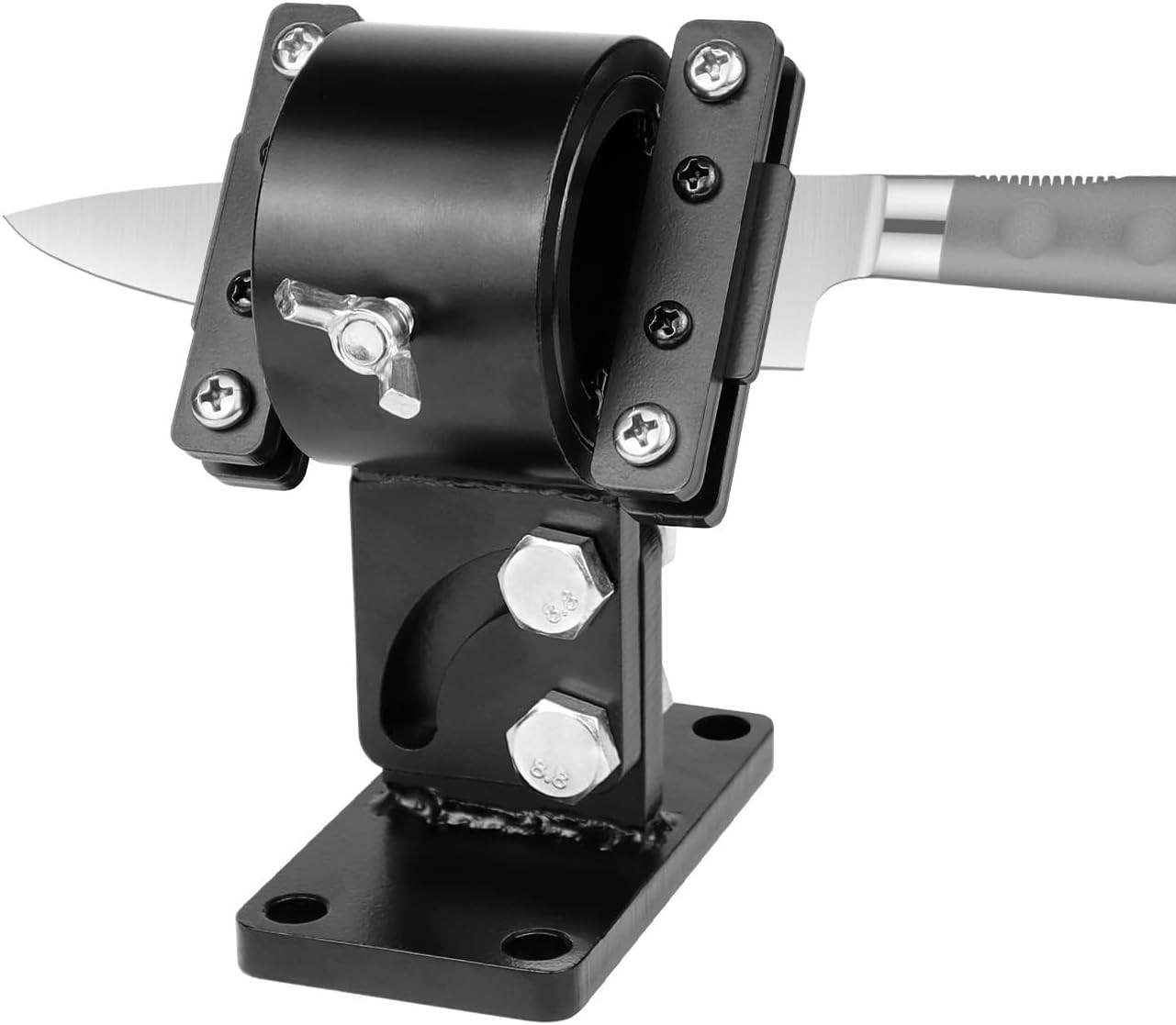Swivel Knife Making Vise, Knife Vise Tool, Knife Making Clamp,Work Bench Vise Ti