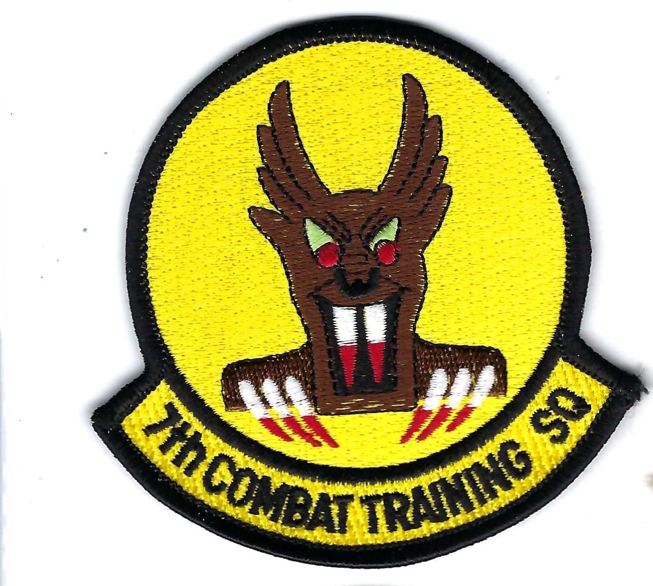PATCH USAF 7TH COMBAT TRAINING  SQ CTS  HOLLOMAN AFB   FS-26A