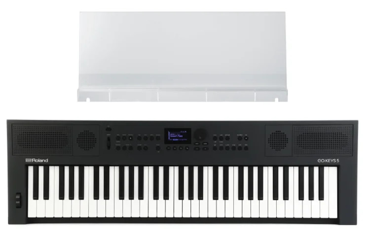 Roland GO:KEYS 5 Keyboard with Music Stand - Graphite