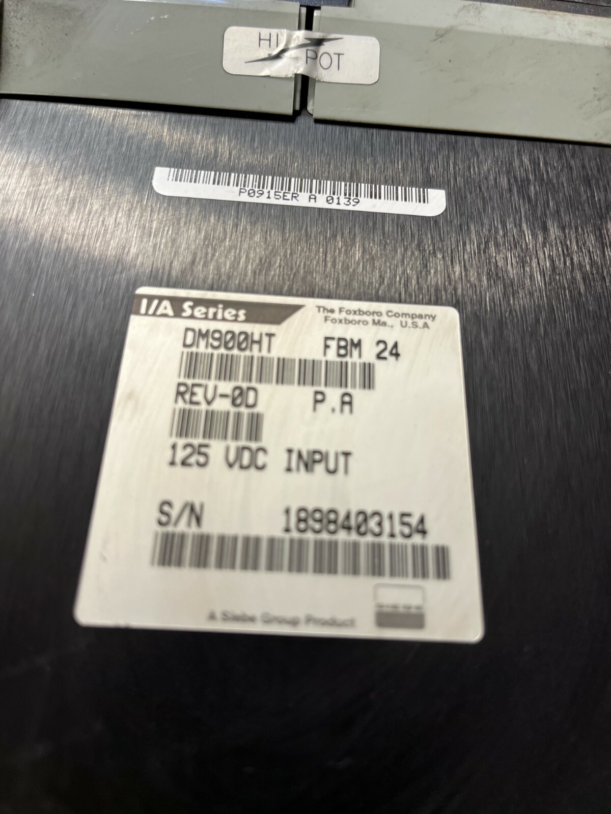 INVENSYS FOXBORO DM900HT FBM 24 125VDC Input Module Rev 0D