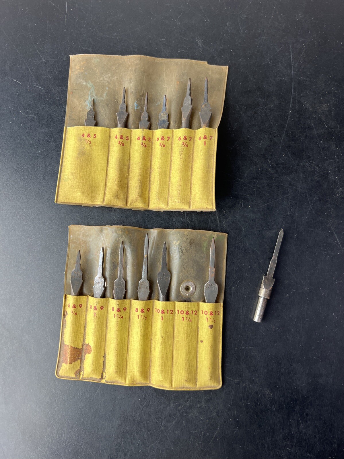Lot Of 13 Countersink Bits Sizes 4-12