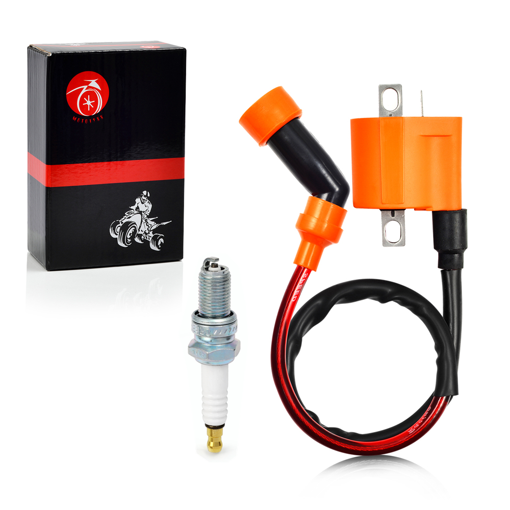 Ignition Coil Pack & SPARK PLUG + CAP For Arctic Cat 500 4x4 1999-2009 3430-007