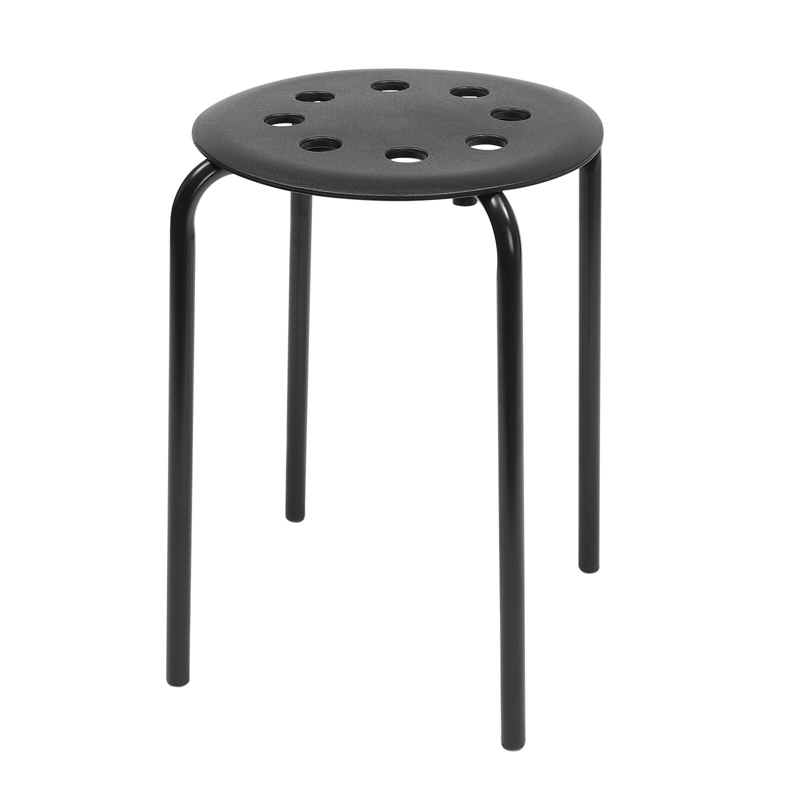 10pcs Stackable Stools 18 Inch Round Heavy Duty For Classroom School Use Black