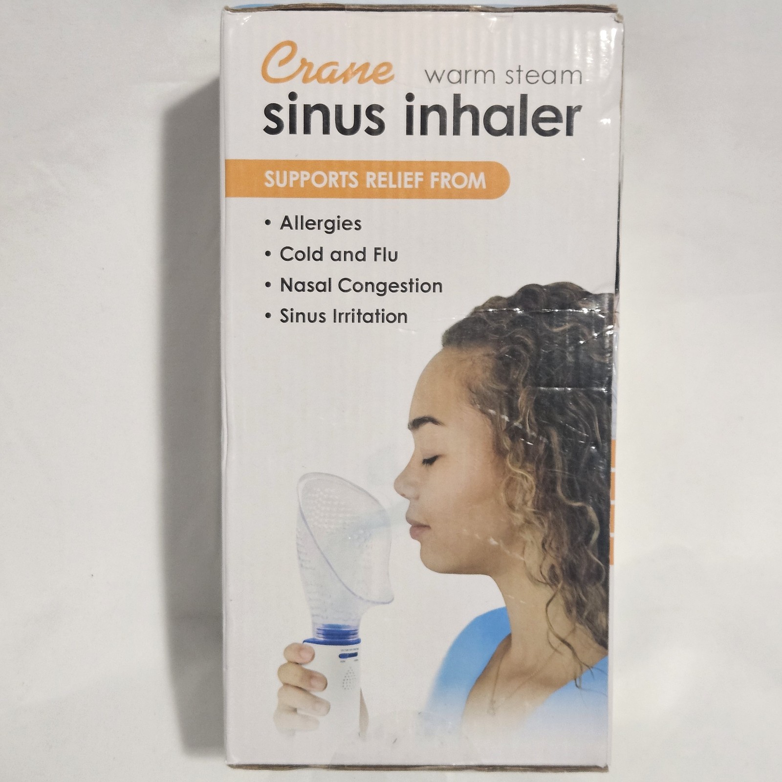 Crane Warm Steam Sinus Inhaler Allergy Cold Sinus Congestion Relief SEALED New