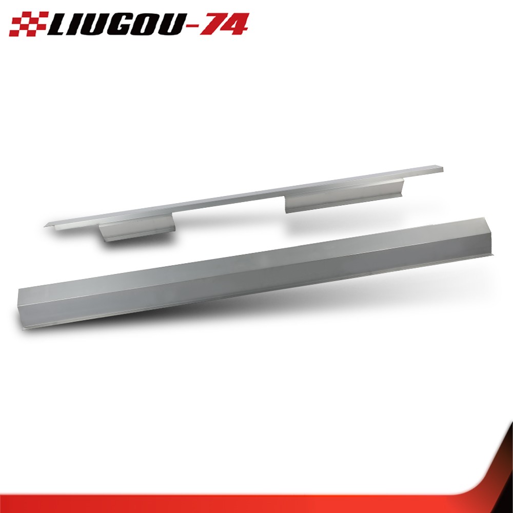 1 Pair Outer Rocker Panels Fit For 09-14 Ford F-150 Pickup 4 Door Crew Cab Gray