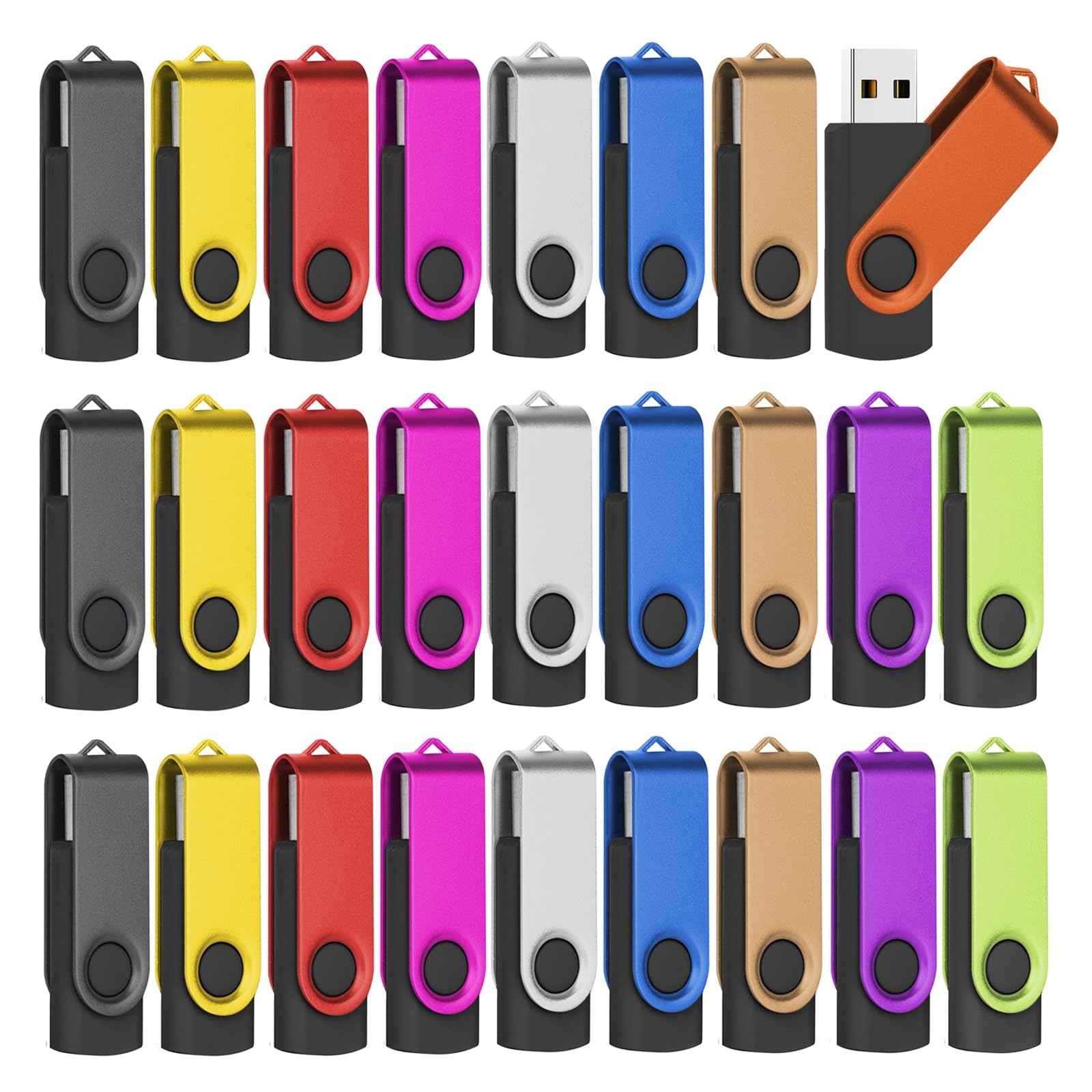 EASTBULL Flash Drives Bulk 128MB USB Thumb Drive 50 Pack USB 2.0 Memory Stick...