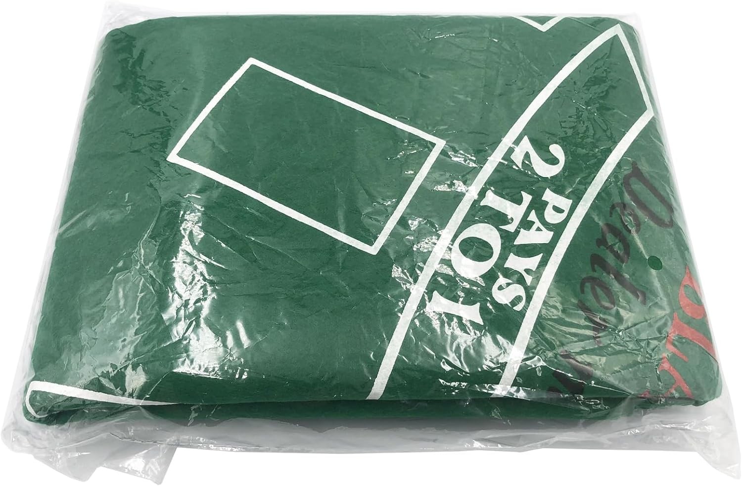 Blackjack Table Top Felt Layout - 36" x 72" 36" x 72", Green