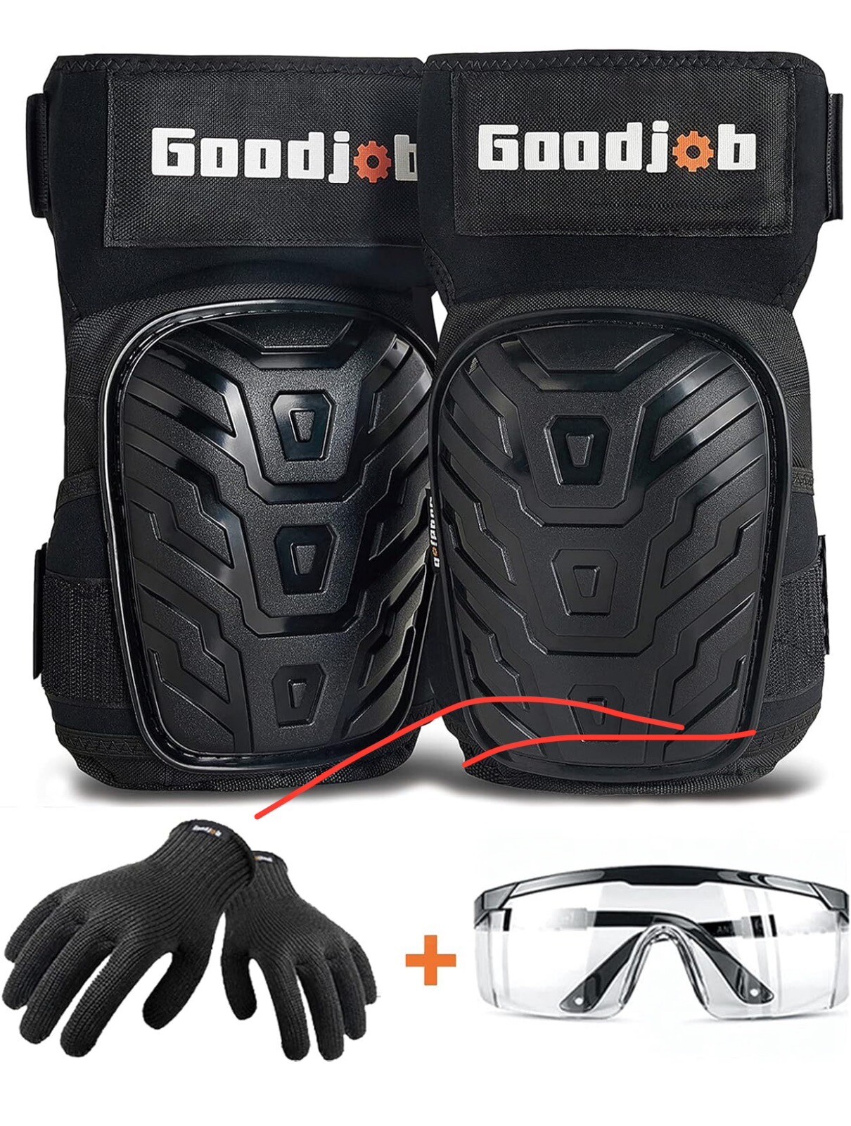 Handyman's Companion Heavy Duty Knee Pads for Work-Ultimate Comfort With Gel Pad