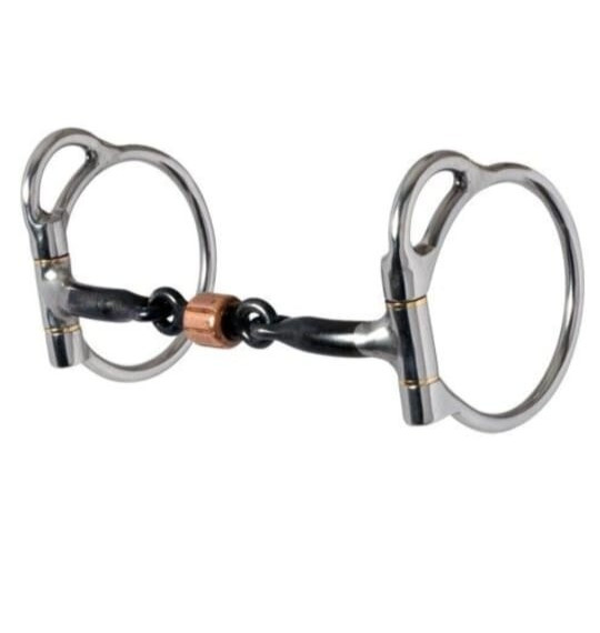Stainless Steel Loose Ring Snaffle Bit with Copper Roller | Horse Riding Bit