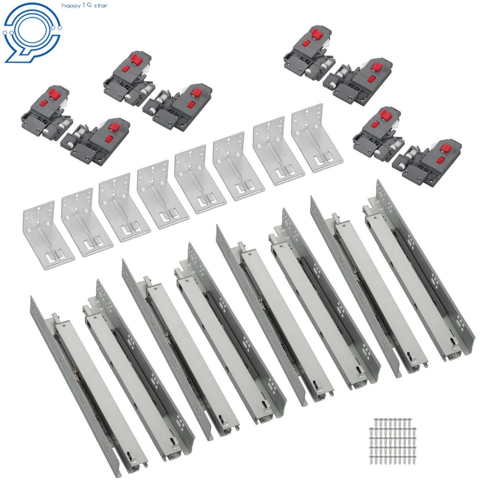 15" Undermount Drawer Slides w/ Soft Close & Full Extension, 100LB,3D Adjustable