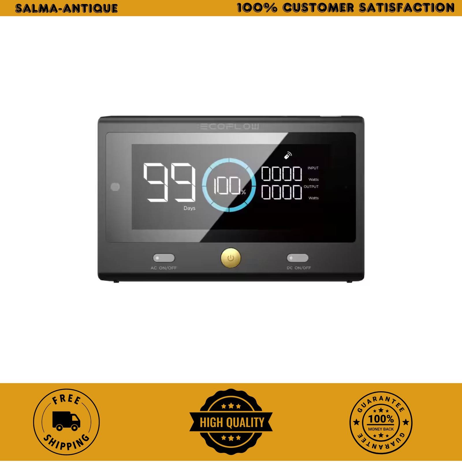 EcoFlow DELTA Pro Remote Control with LCD Screen USB-C Input DELTAProRC