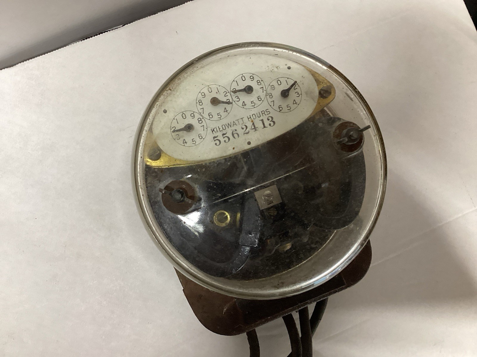 1903 -1924 Antique General Electric Type I-14 Single Phase Watt Hour Power Meter