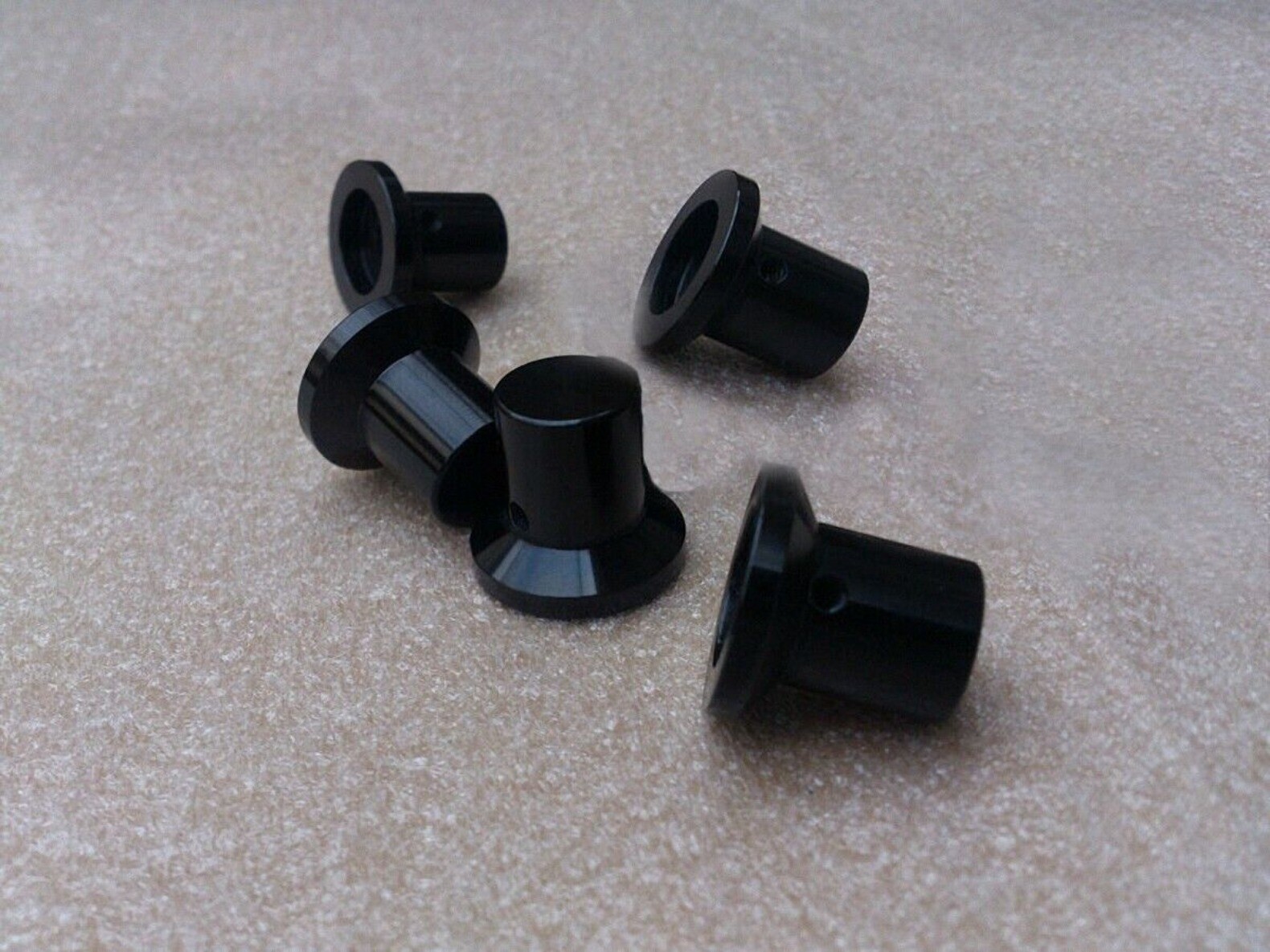 1 PCS Gloss silver 30*18*26 Aluminum amplifier solid Volume potentiometer knob
