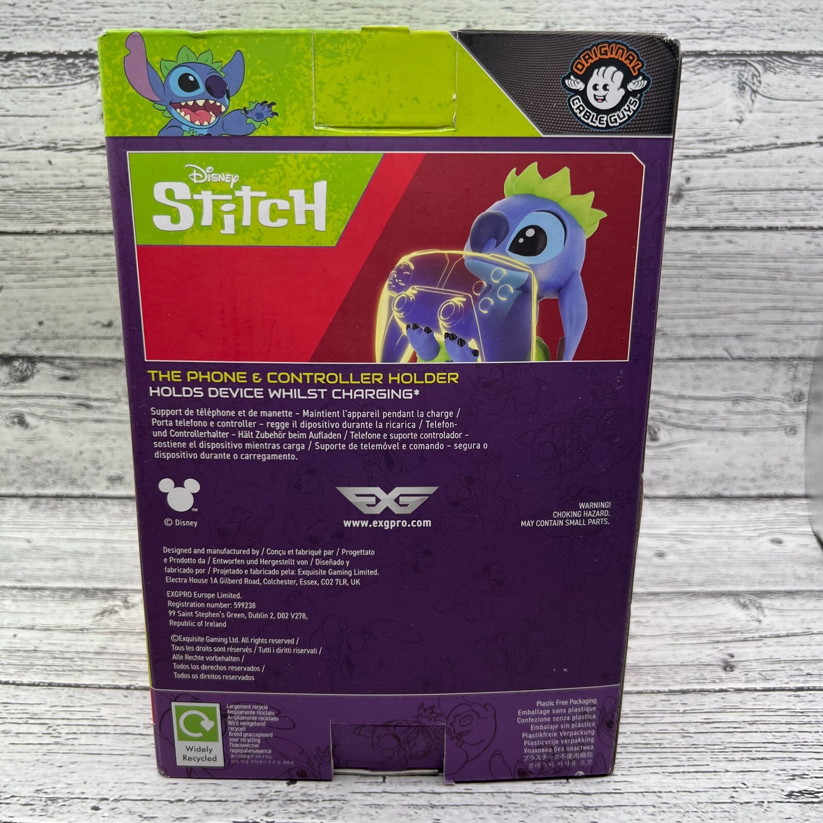 Disney Hula Stitch Phone and Controller Holder Cable Guys Lilo & Stitch