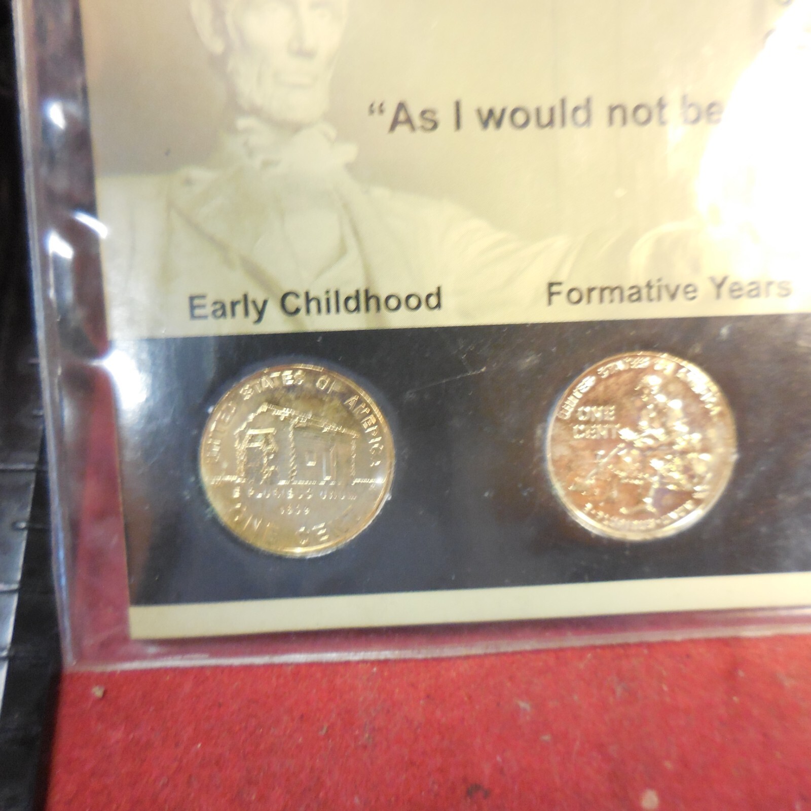 2009 Lincoln Pennies 24k Gold Plated