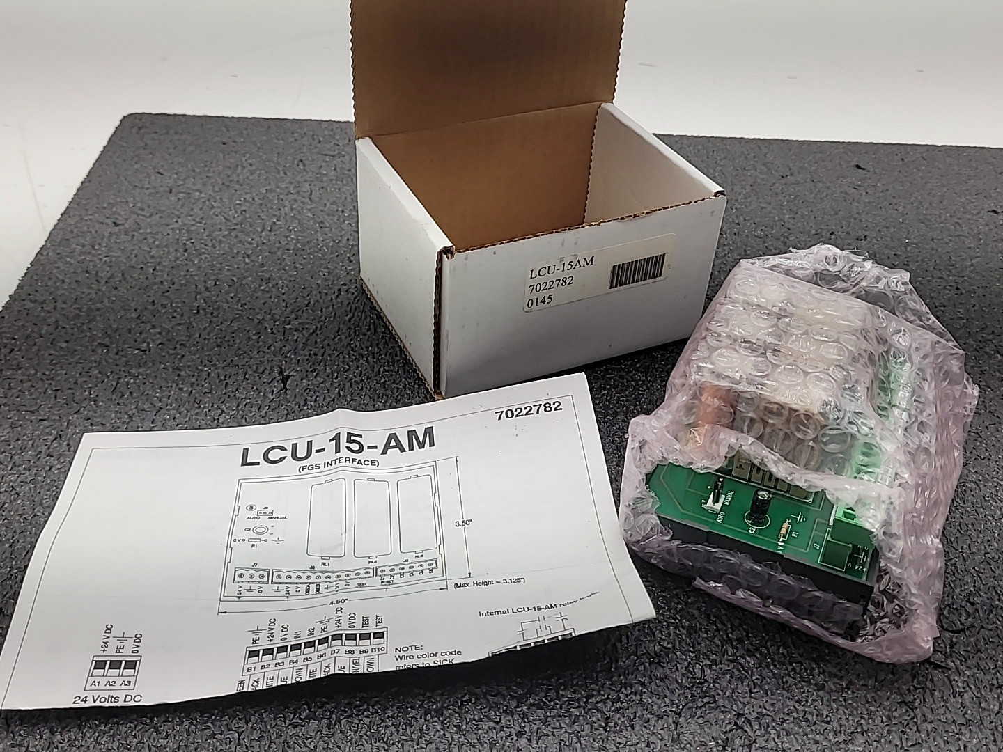 SICK LCU-15AM 7022782 FGS Interface Power Supply Module Safety Stop Circuit