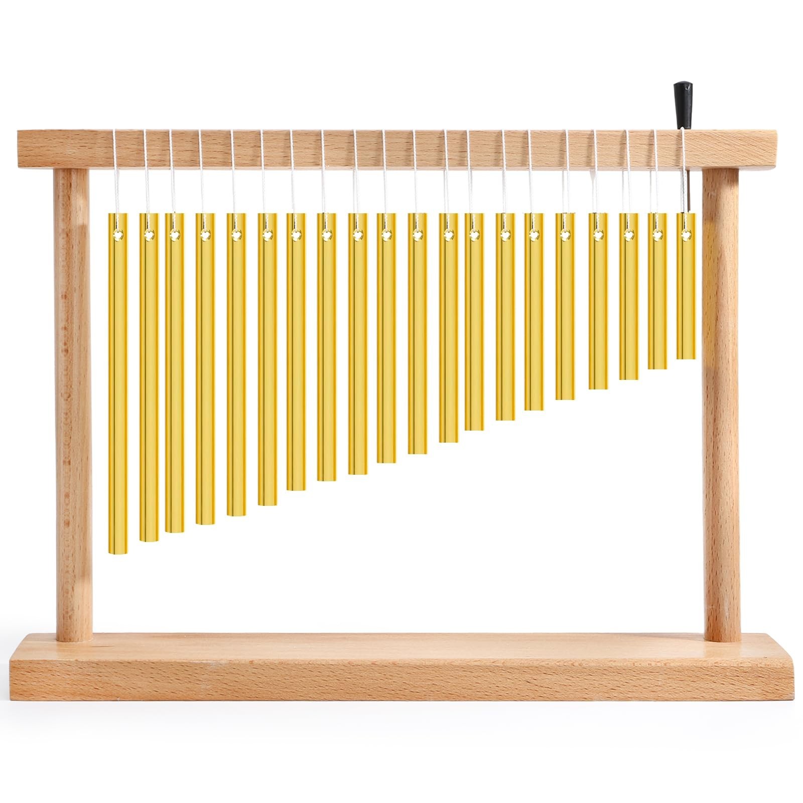 20-NOTE Bar Chime, Single-row Table Top Wind Chime, 20 Bars Musical Percussio...