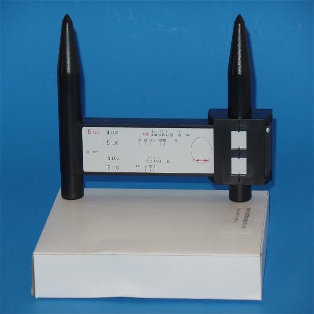 GAUGE 4 5 6 8 LUG PCD RULER WHEEL RIM BOLT CIRCLE PATTERN SLIDING MEASURING TOOL