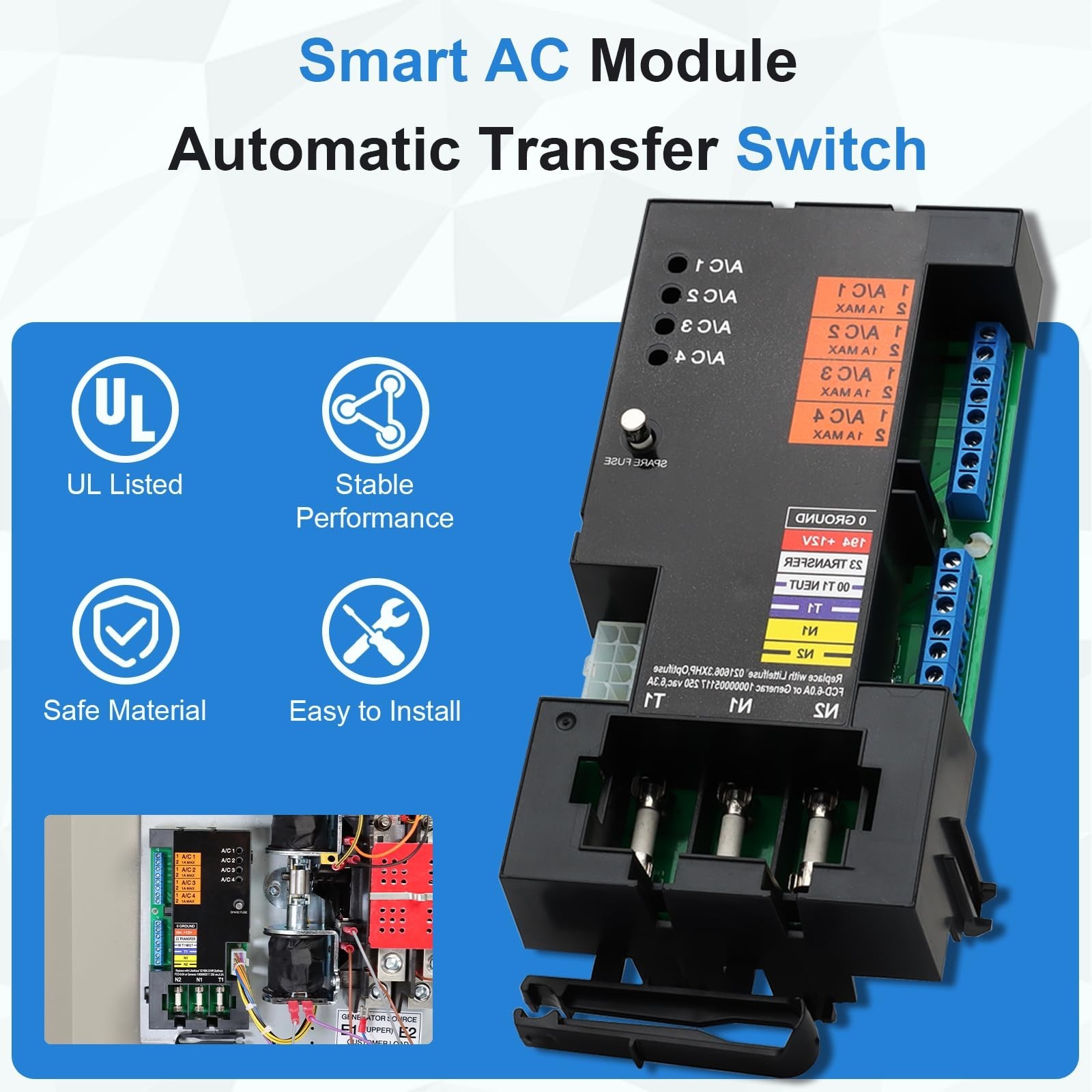 A0004499959 Transfer Switch Smart AC Module Load Generator Shed Module Replac...