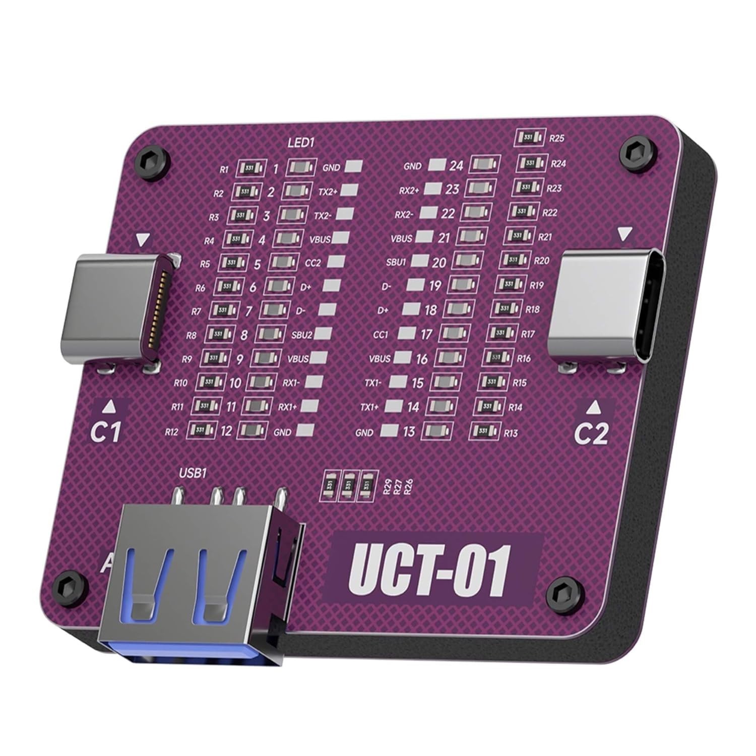Professional USB Cable Tester & Analyzer - LED Continuity Checker for Type-C ...