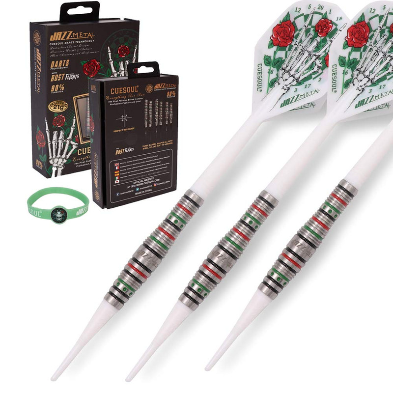 Cuesoul Jazz-Metal 19G Soft Tip Darts Torpedo Shape