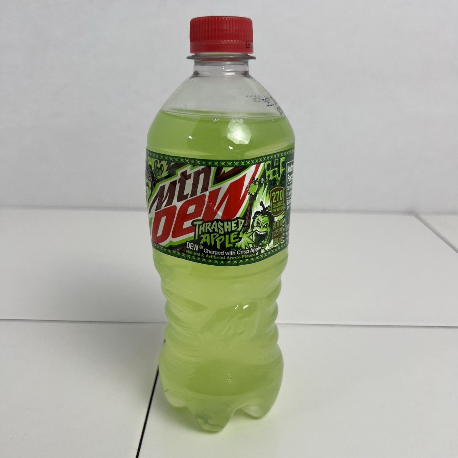 Trashed Apple Mountain Dew 2021, 20 Oz *Unopened, Expired Dec 20, 2021)