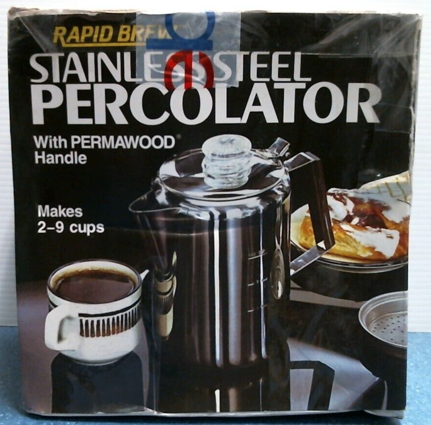 Tops Rapid Brew Stainless Steel Percolator (409) FS