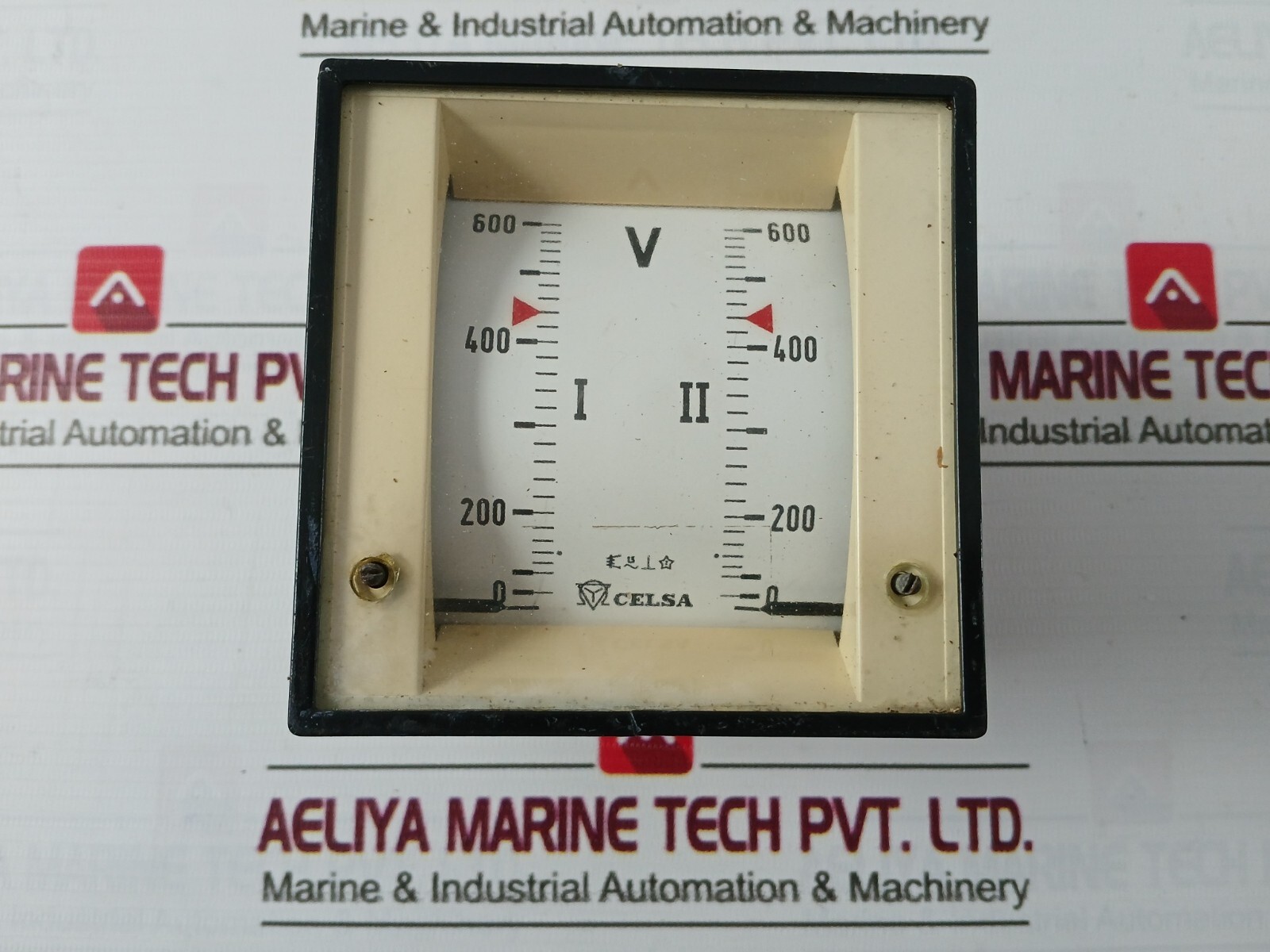 CELSA 1 0175 014 4101 Analog Voltage Meter I/II 0 TO 600 V