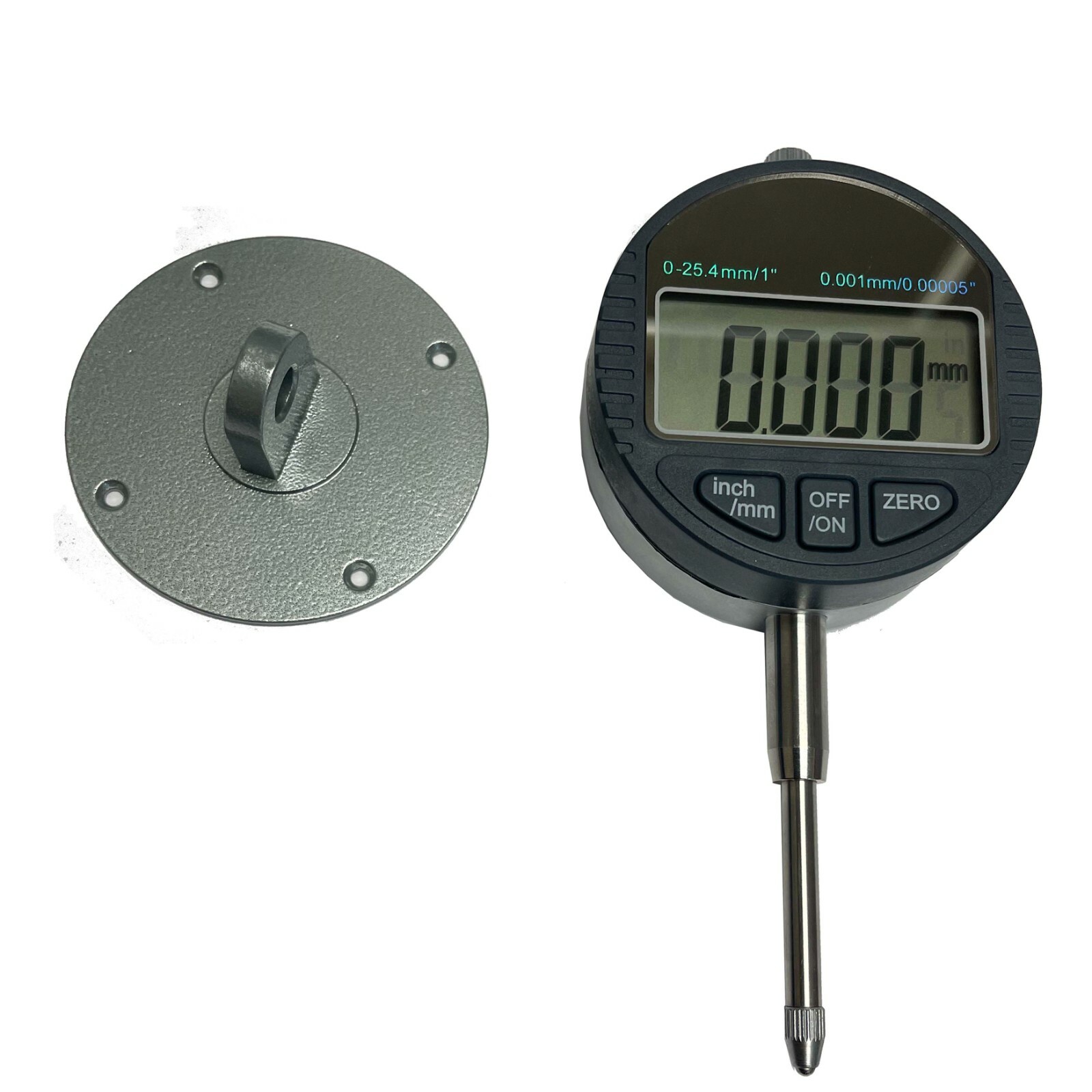 NEW ICARBIDE 1" DIGITAL TESTING DIAL INDICATOR 0.01mm/0.0005" MEASURE TOOLS