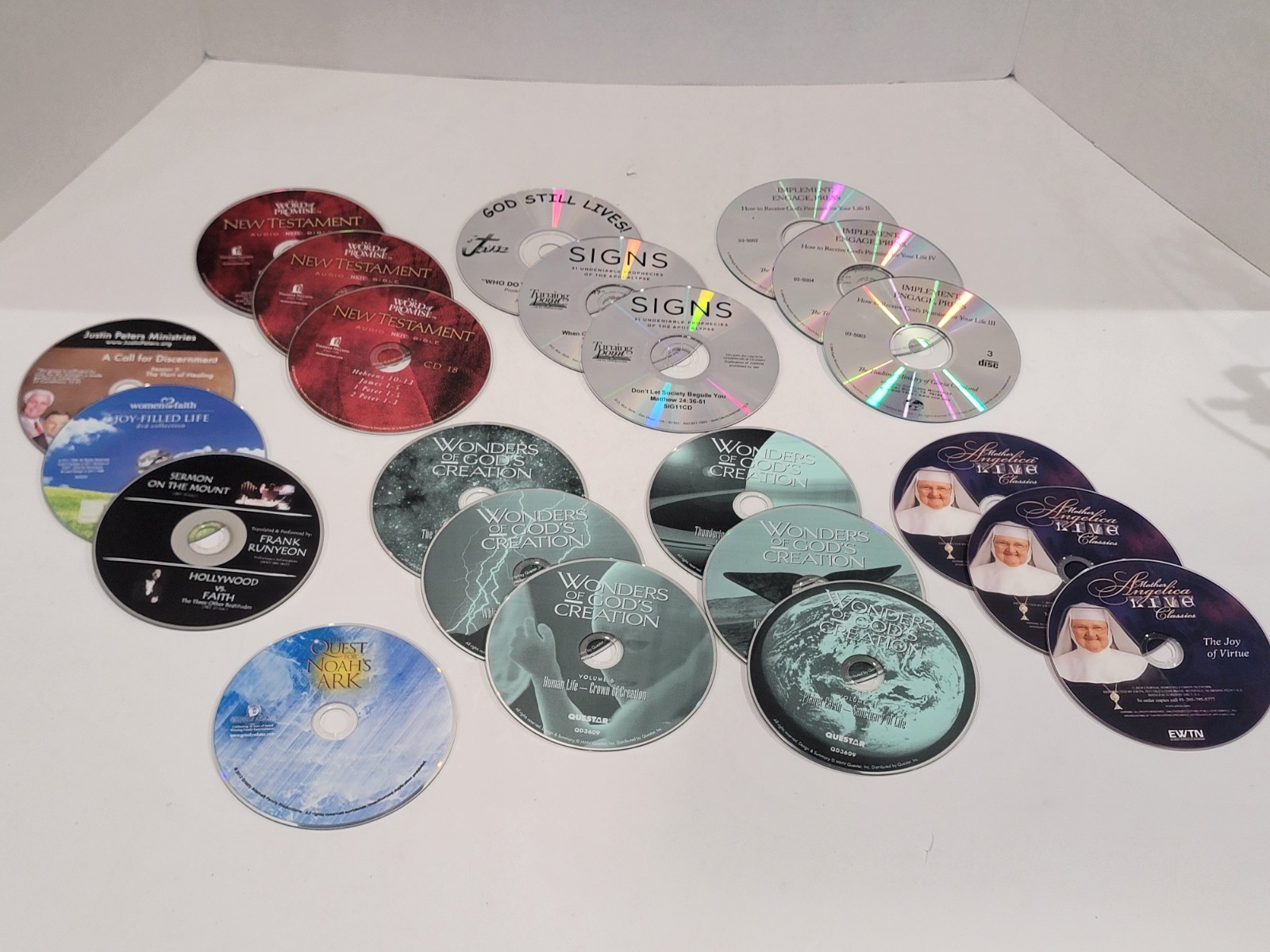 22 Catholic & Christian Loose Audio CDs Lot - God Jesus Bible Religion Christ