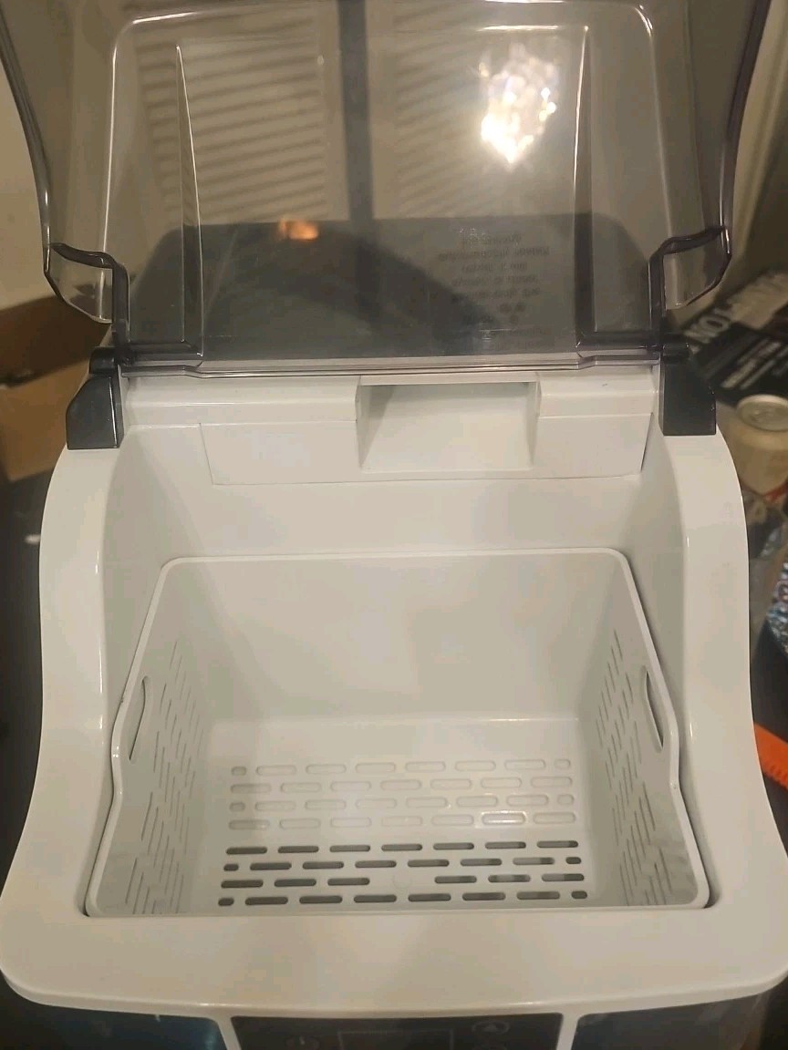 44lbs/Day Electric Chewable Nugget Ice Cube Maker Machine Self-Clean Function