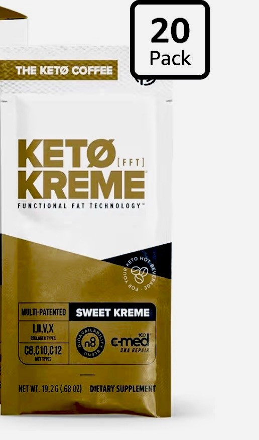 Pruvit Keto Kreme 20 Packets Flavor SWEET KREME Dietary Supplement