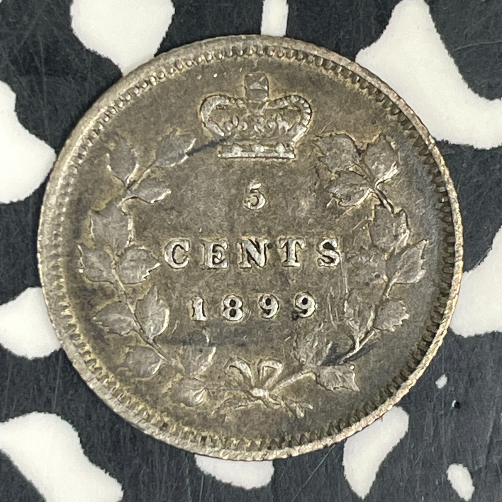 1899 Canada 5 Cents Lot#C8648 Silver! Nice!