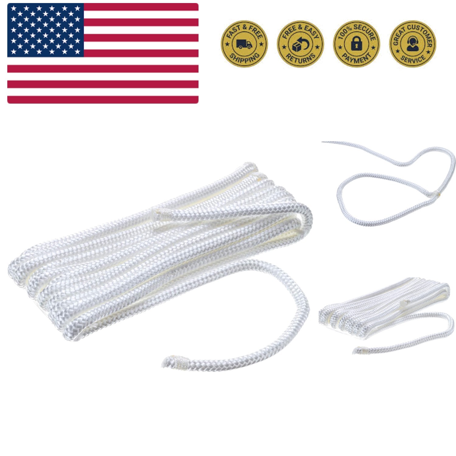Double-Braid Nylon Fender Line,