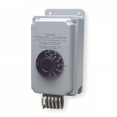 Peco Th109-009 Line Voltage Mechanical Thermostat, Heat Or Cool, 40 To 100F,