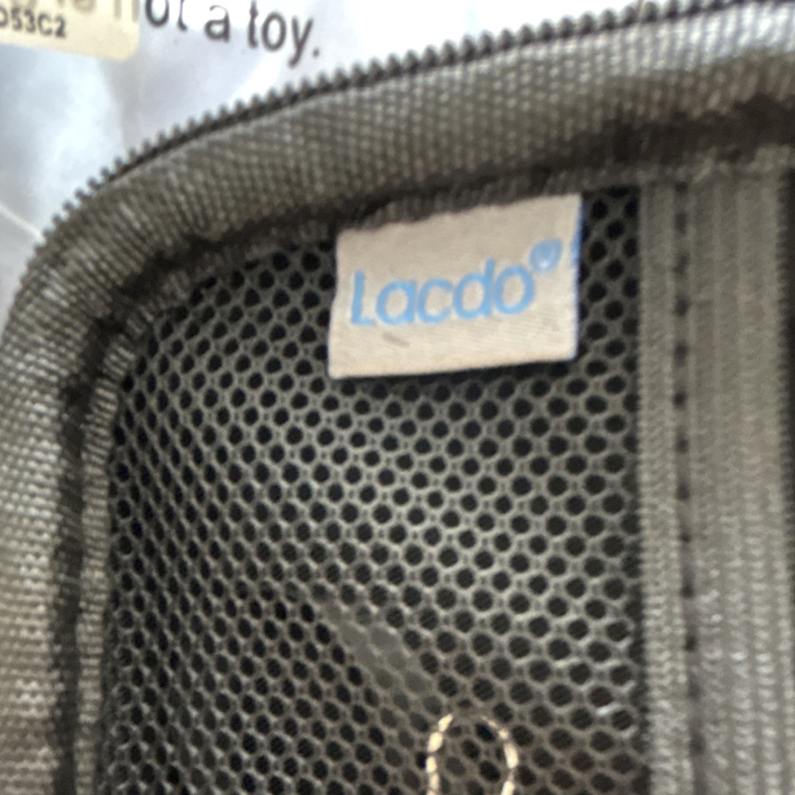 Lacdo Padded Nylon Camera Case Black Accessory Compartments for Digital Cameras
